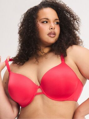 NWT - Savage Fenty Microfiber T-Shirt Bra and Hipster Panty Set - FruitJuice Red
